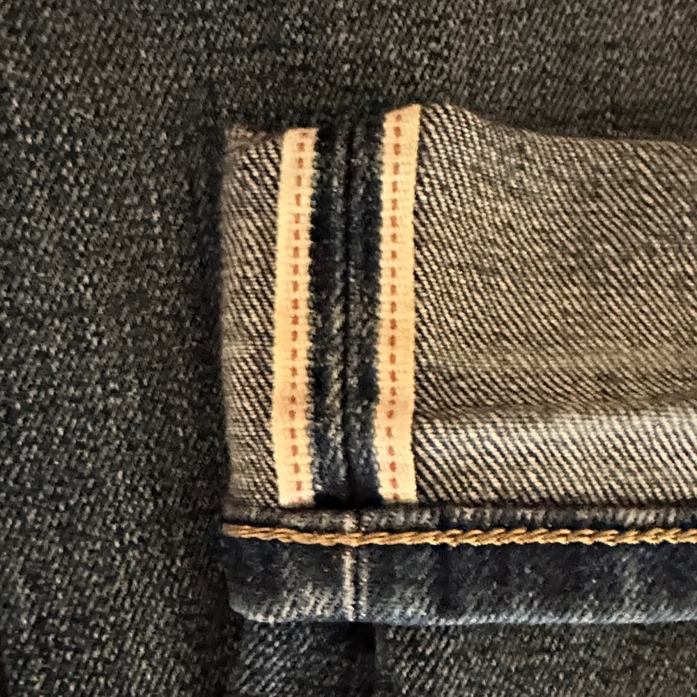 Uniqlo Men's Indigo Slim Selvedge Jeans - Picture 4 of 7
